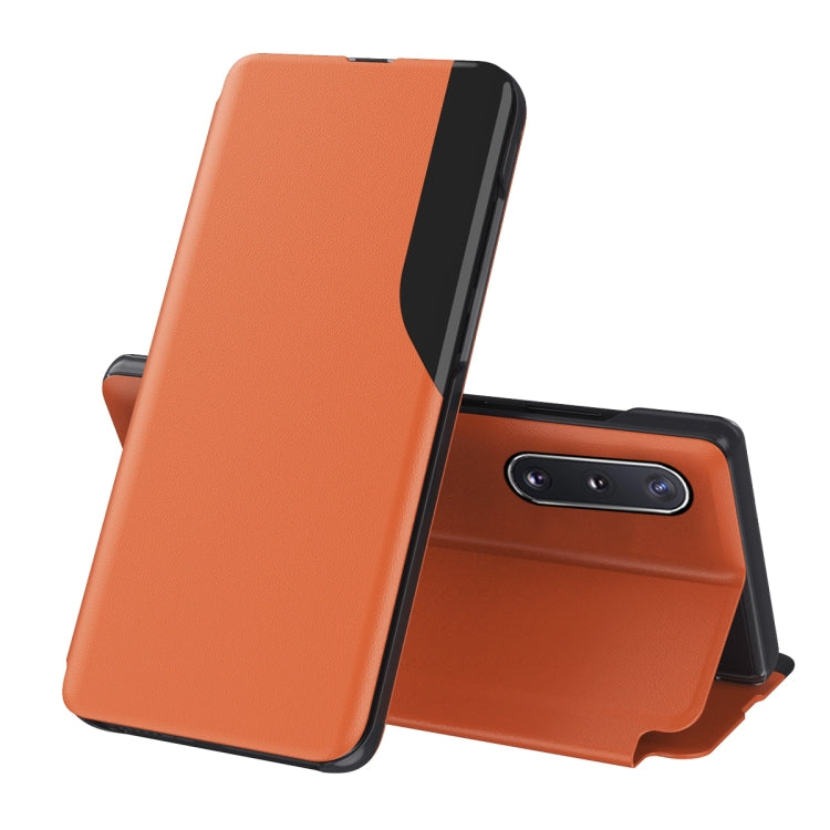 For Samsung Galaxy A03s 164mm Attraction Flip Holder Leather Phone Case