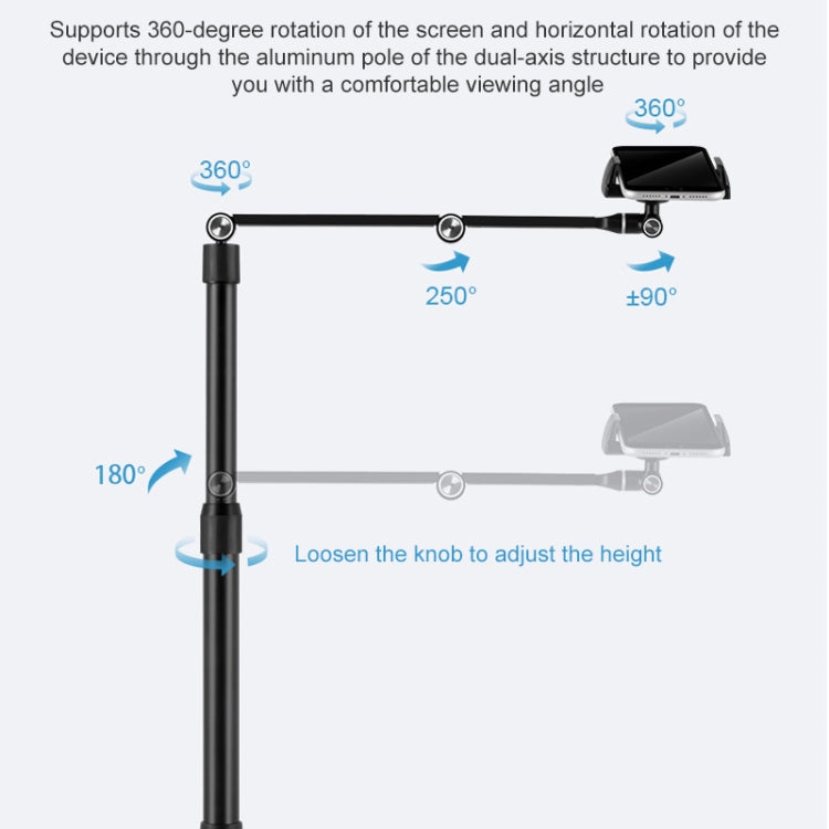 AP-4P Desktop Stand for Tablet PC and Mbile Phone, 3.5-6 inch AluminumBase