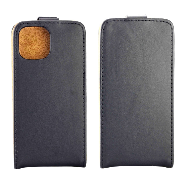 For iPhone 13 mini Business Style Vertical Flip TPU Leather Case with Card Slot (Black)
