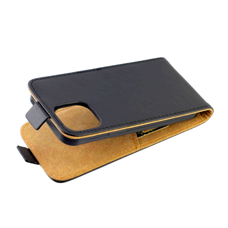 For iPhone 13 mini Business Style Vertical Flip TPU Leather Case with Card Slot (Black)