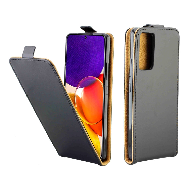 Business Style Vertical Flip TPU Leather Case with Card Slot For Samsung Galaxy Quantum 2(Black)