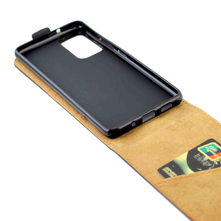 Business Style Vertical Flip TPU Leather Case with Card Slot For Samsung Galaxy Quantum 2(Black)