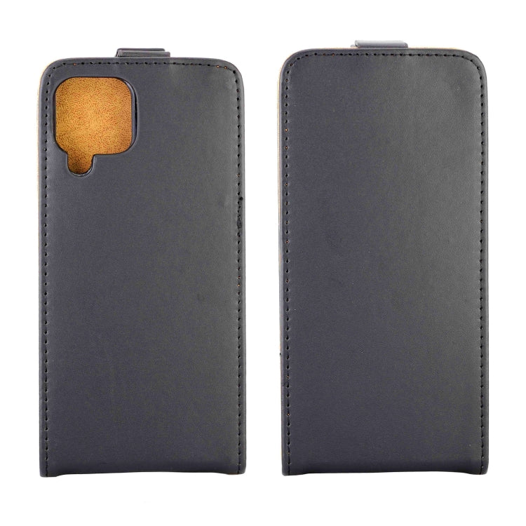 Business Style Vertical Flip TPU Leather Case with Card Slot For Samsung Galaxy A22 4G(Black)