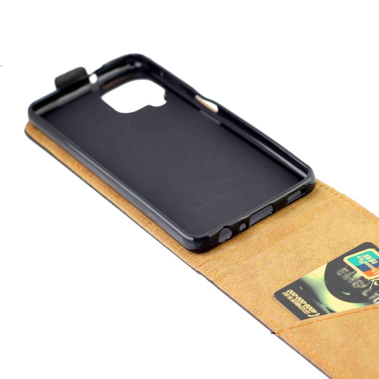 Business Style Vertical Flip TPU Leather Case with Card Slot For Samsung Galaxy A22 4G(Black)