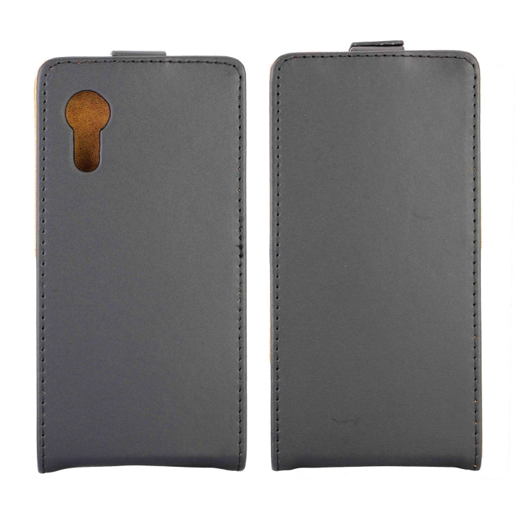 Business Style Vertical Flip TPU Leather Case with Card Slot For Samsung Galaxy Xcover5(Black)