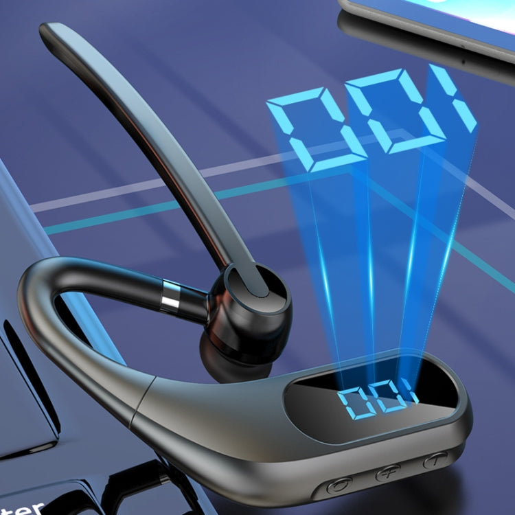 Kj12 Long-standby Battery Display Business Earhook Bluetooth Earphone Support Hands-free