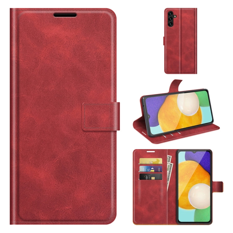 For Samsung Galaxy A13 5G Retro Calf Pattern Buckle Horizontal Flip Leather Case with Holder & Card Slots & Wallet