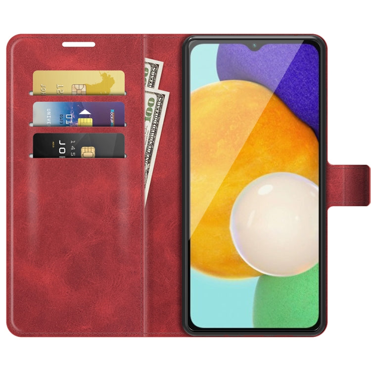 For Samsung Galaxy A13 5G Retro Calf Pattern Buckle Horizontal Flip Leather Case with Holder & Card Slots & Wallet