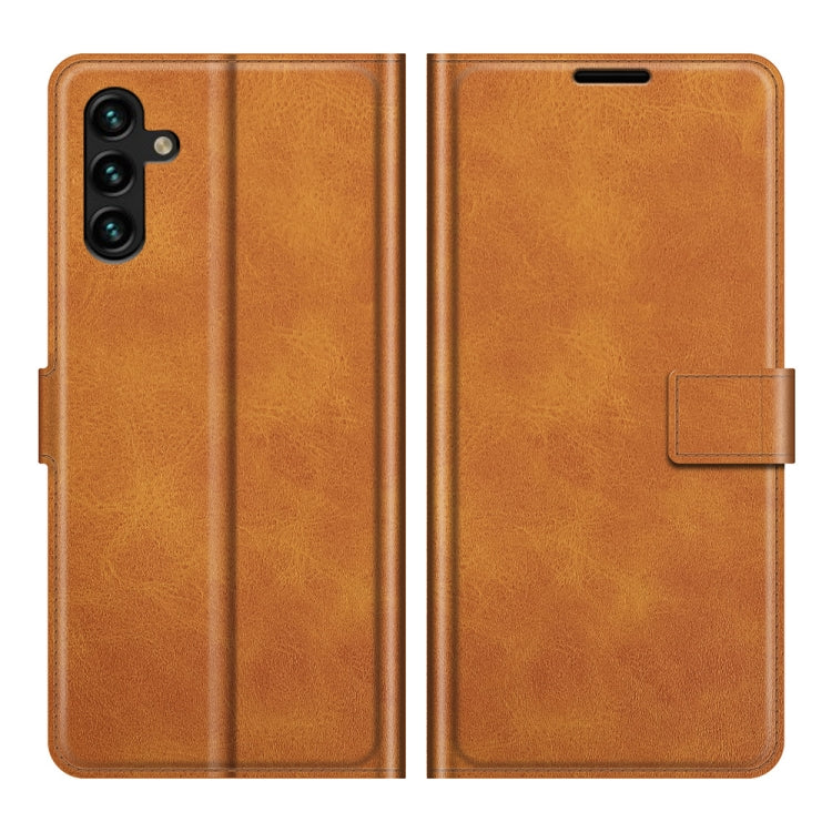 For Samsung Galaxy A13 5G Retro Calf Pattern Buckle Horizontal Flip Leather Case with Holder & Card Slots & Wallet