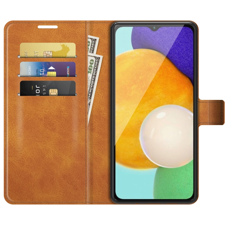 For Samsung Galaxy A13 5G Retro Calf Pattern Buckle Horizontal Flip Leather Case with Holder & Card Slots & Wallet