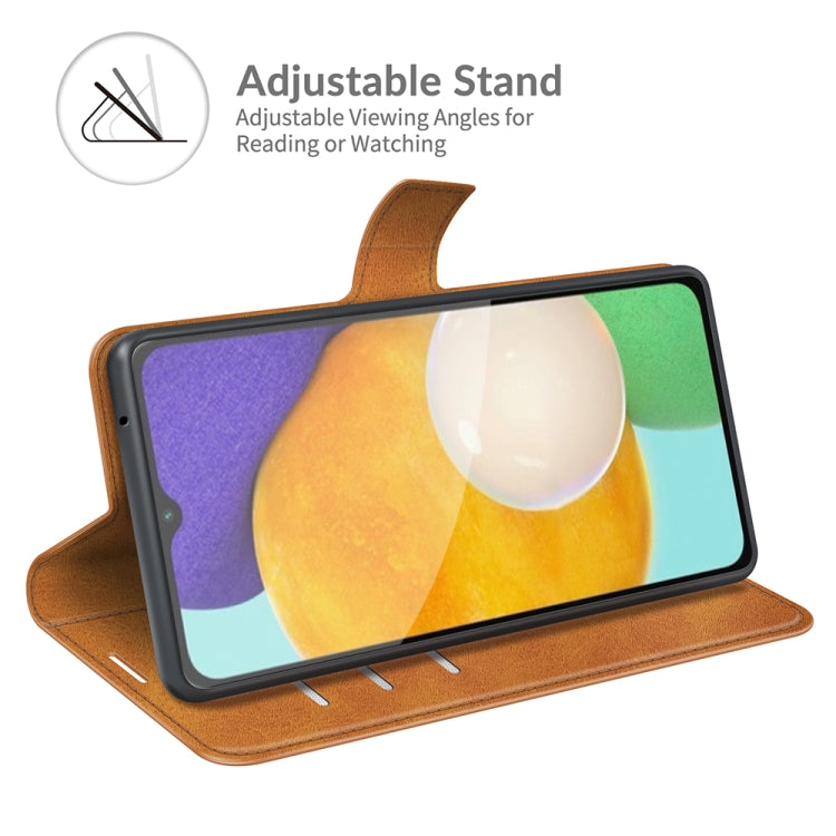 For Samsung Galaxy A13 5G Retro Calf Pattern Buckle Horizontal Flip Leather Case with Holder & Card Slots & Wallet