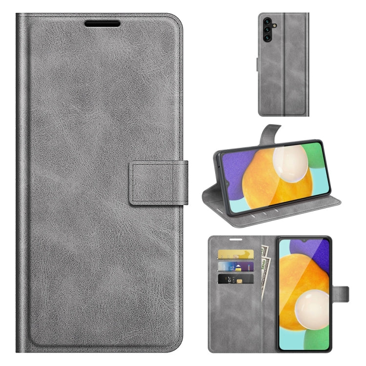 For Samsung Galaxy A13 5G Retro Calf Pattern Buckle Horizontal Flip Leather Case with Holder & Card Slots & Wallet