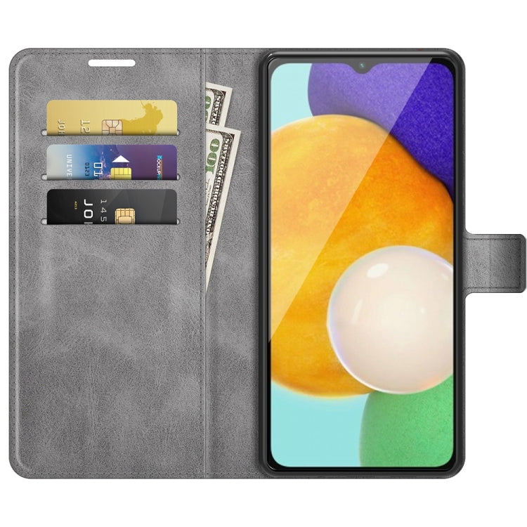 For Samsung Galaxy A13 5G Retro Calf Pattern Buckle Horizontal Flip Leather Case with Holder & Card Slots & Wallet
