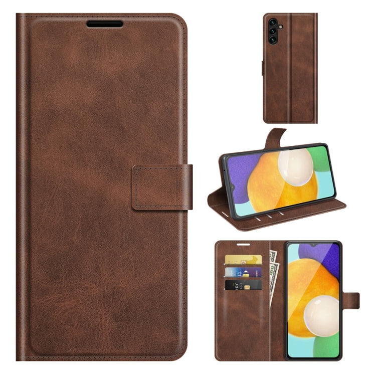 For Samsung Galaxy A13 5G Retro Calf Pattern Buckle Horizontal Flip Leather Case with Holder & Card Slots & Wallet