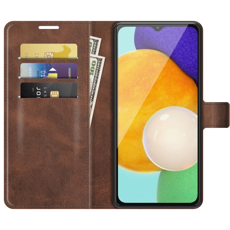 For Samsung Galaxy A13 5G Retro Calf Pattern Buckle Horizontal Flip Leather Case with Holder & Card Slots & Wallet