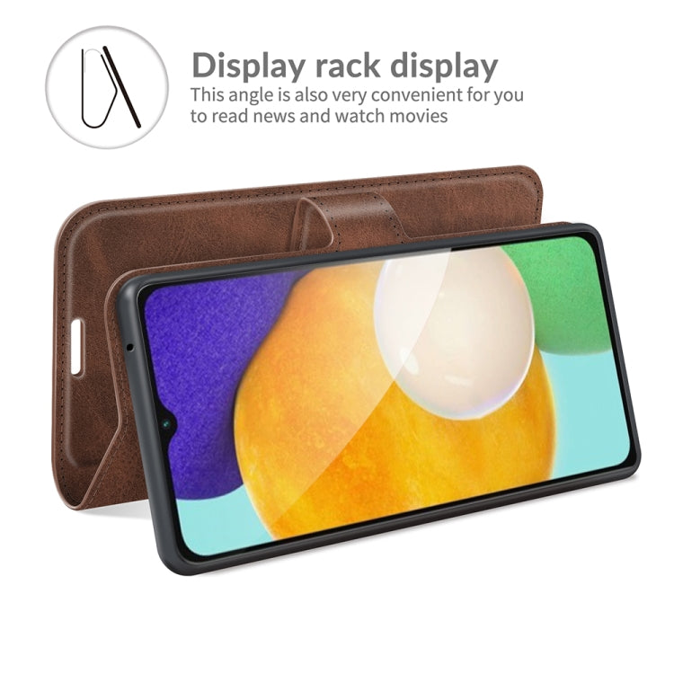 For Samsung Galaxy A13 5G Retro Calf Pattern Buckle Horizontal Flip Leather Case with Holder & Card Slots & Wallet
