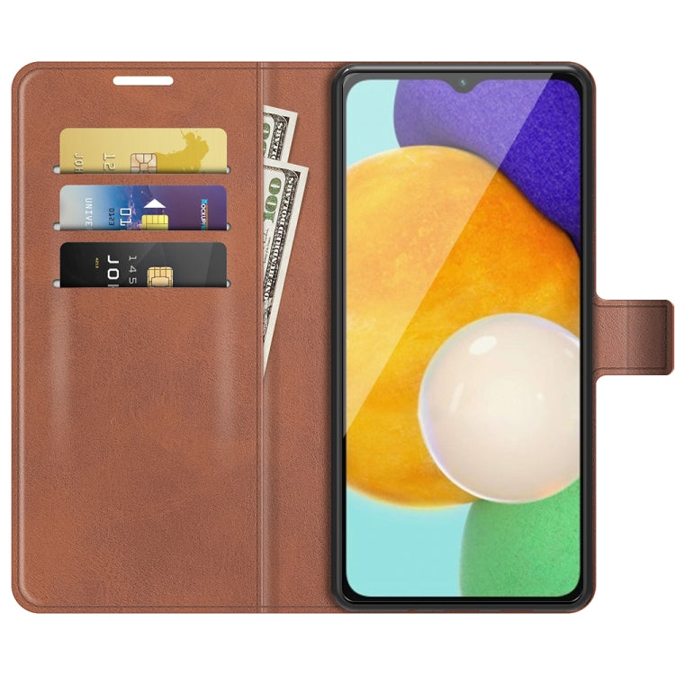 For Samsung Galaxy A13 5G Retro Calf Pattern Buckle Horizontal Flip Leather Case with Holder & Card Slots & Wallet