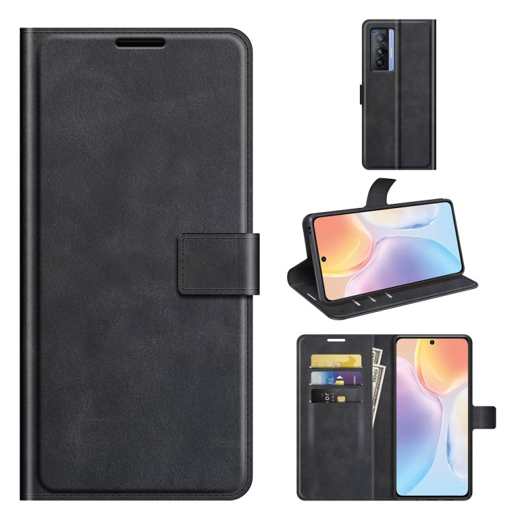 For vivo X70 Retro Calf Pattern Buckle Horizontal Flip Leather Case with Holder & Card Slots & Wallet