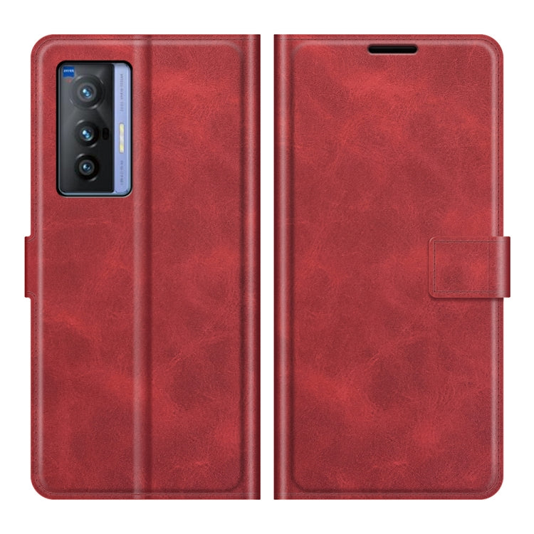 For vivo X70 Retro Calf Pattern Buckle Horizontal Flip Leather Case with Holder & Card Slots & Wallet