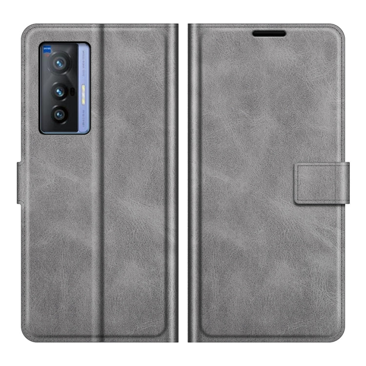 For vivo X70 Retro Calf Pattern Buckle Horizontal Flip Leather Case with Holder & Card Slots & Wallet