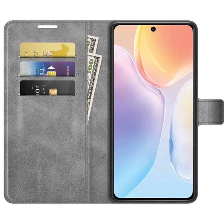 For vivo X70 Retro Calf Pattern Buckle Horizontal Flip Leather Case with Holder & Card Slots & Wallet