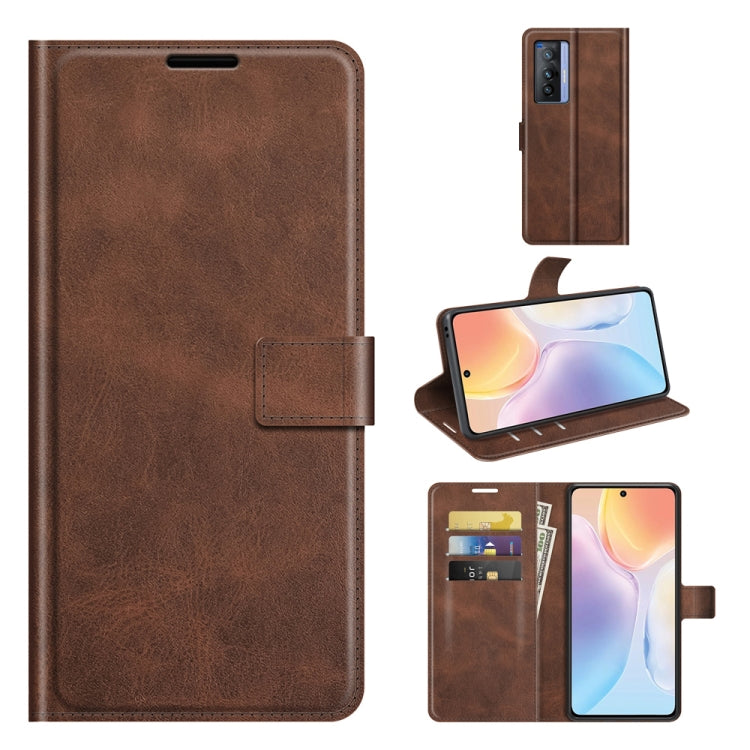 For vivo X70 Retro Calf Pattern Buckle Horizontal Flip Leather Case with Holder & Card Slots & Wallet