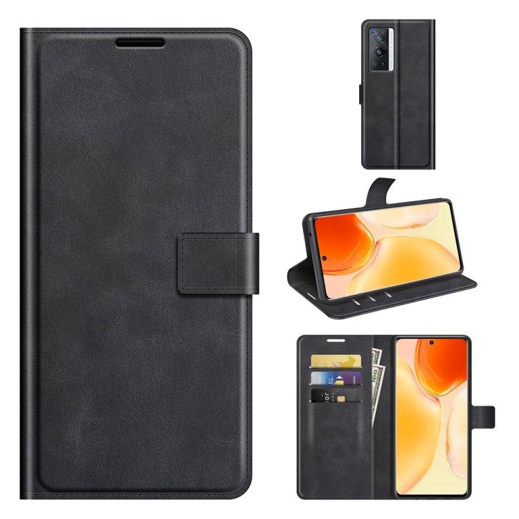 For vivo X70 Pro Retro Calf Pattern Buckle Horizontal Flip Leather Case with Holder & Card Slots & Wallet