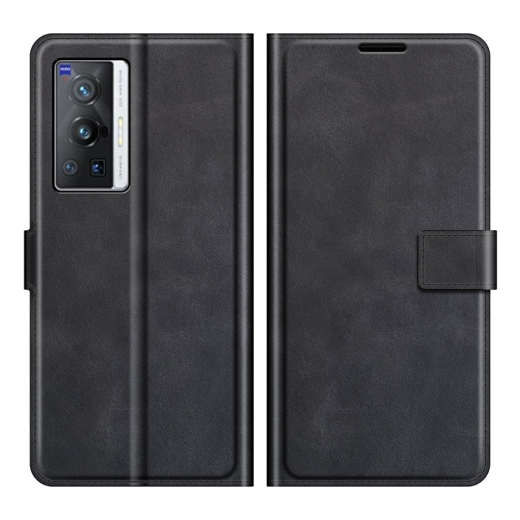 For vivo X70 Pro Retro Calf Pattern Buckle Horizontal Flip Leather Case with Holder & Card Slots & Wallet