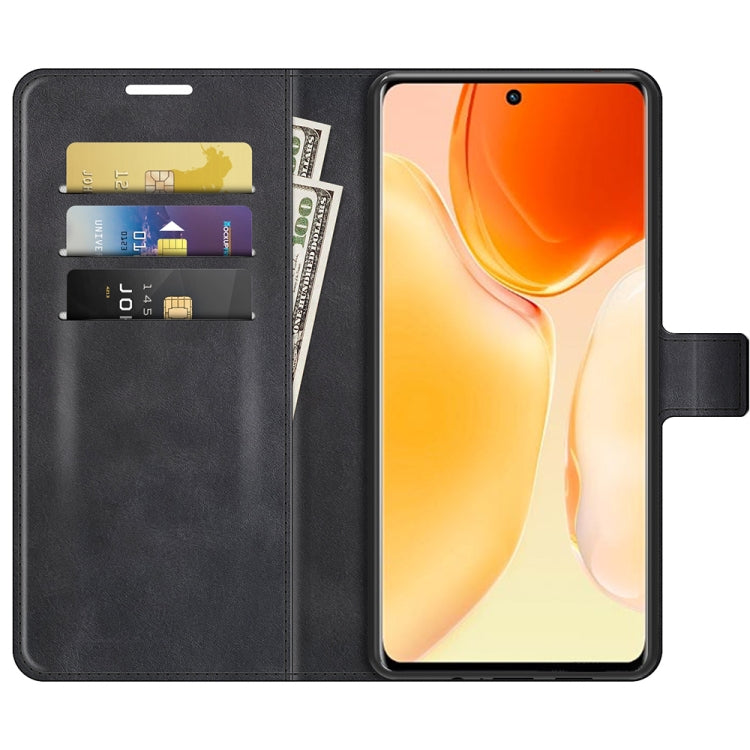 For vivo X70 Pro Retro Calf Pattern Buckle Horizontal Flip Leather Case with Holder & Card Slots & Wallet