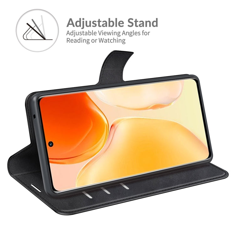 For vivo X70 Pro Retro Calf Pattern Buckle Horizontal Flip Leather Case with Holder & Card Slots & Wallet