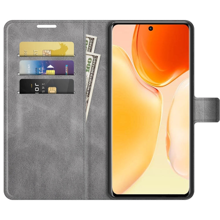 For vivo X70 Pro Retro Calf Pattern Buckle Horizontal Flip Leather Case with Holder & Card Slots & Wallet