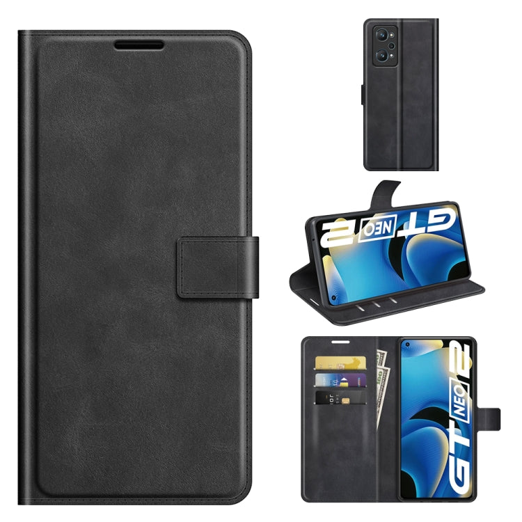 For OPPO Realme GT Neo 2 Retro Calf Pattern Buckle Horizontal Flip Leather Case with Holder & Card Slots & Wallet