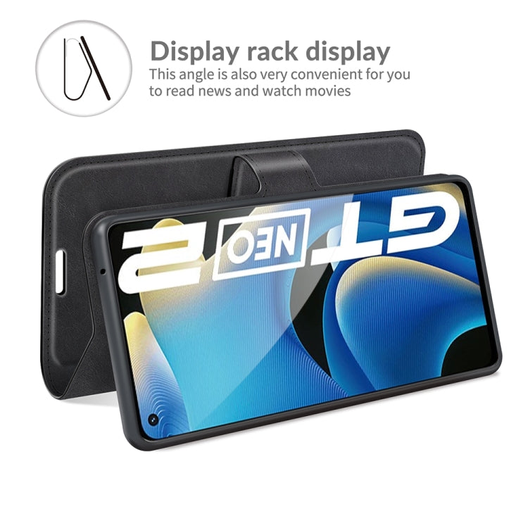 For OPPO Realme GT Neo 2 Retro Calf Pattern Buckle Horizontal Flip Leather Case with Holder & Card Slots & Wallet