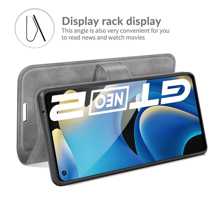 For OPPO Realme GT Neo 2 Retro Calf Pattern Buckle Horizontal Flip Leather Case with Holder & Card Slots & Wallet