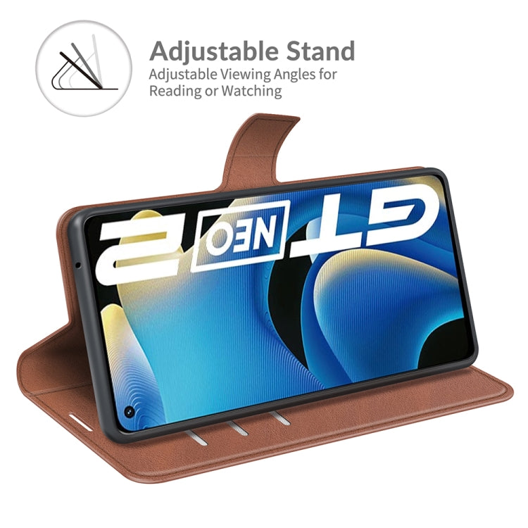 For OPPO Realme GT Neo 2 Retro Calf Pattern Buckle Horizontal Flip Leather Case with Holder & Card Slots & Wallet
