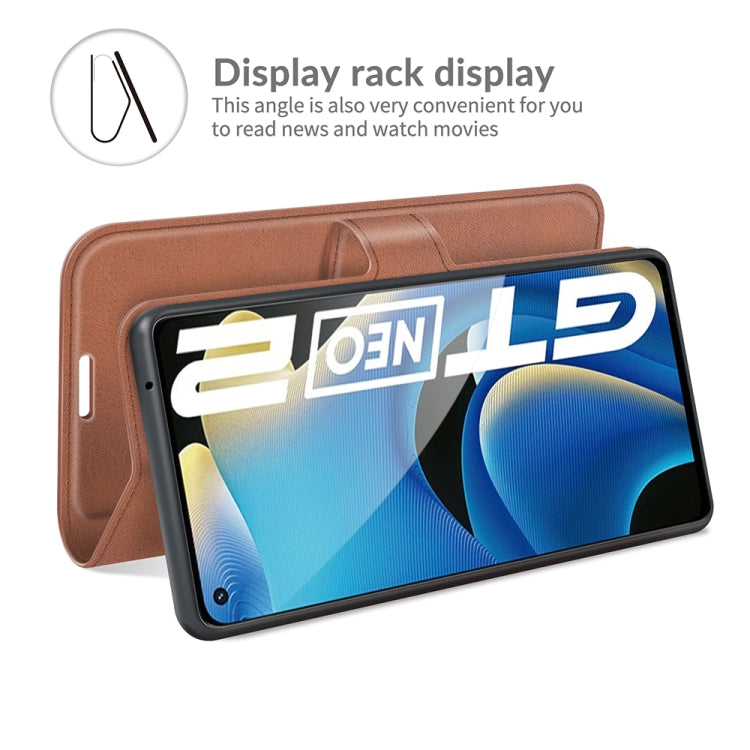 For OPPO Realme GT Neo 2 Retro Calf Pattern Buckle Horizontal Flip Leather Case with Holder & Card Slots & Wallet