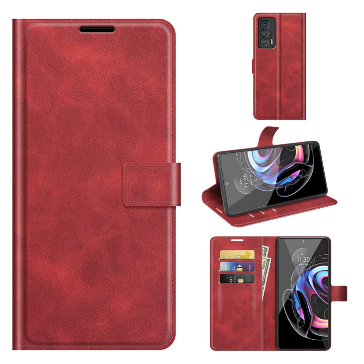 For Motorola Moto Edge 20 Pro 5G Retro Calf Pattern Buckle Horizontal Flip Leather Case with Holder & Card Slots & Wallet