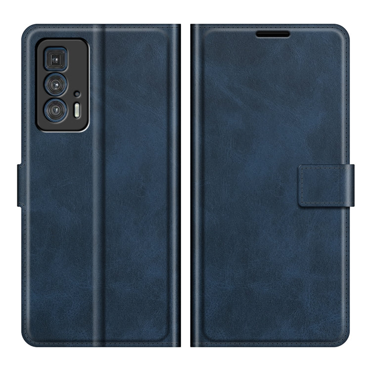 For Motorola Moto Edge 20 Pro 5G Retro Calf Pattern Buckle Horizontal Flip Leather Case with Holder & Card Slots & Wallet