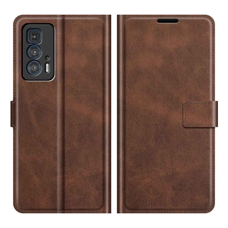 For Motorola Moto Edge 20 Pro 5G Retro Calf Pattern Buckle Horizontal Flip Leather Case with Holder & Card Slots & Wallet