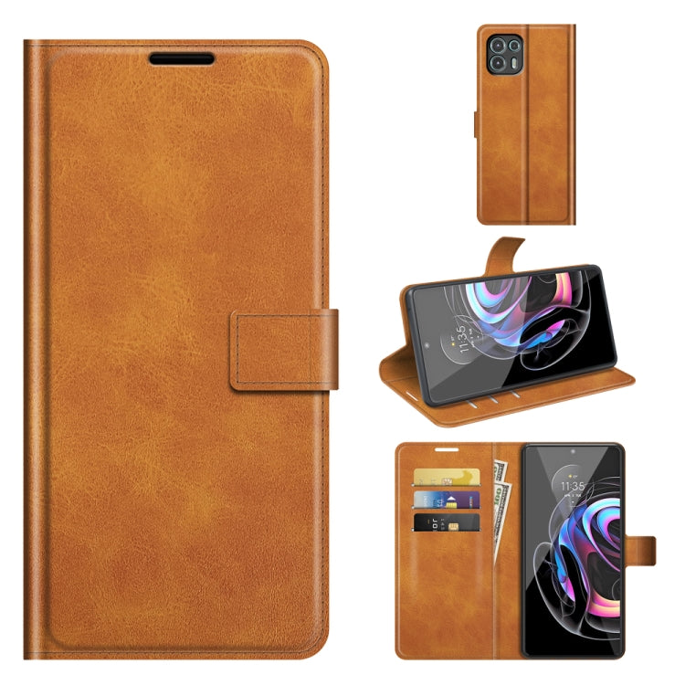 For Motorola Moto Edge 20 Lite 5G Retro Calf Pattern Buckle Horizontal Flip Leather Case with Holder & Card Slots & Wallet