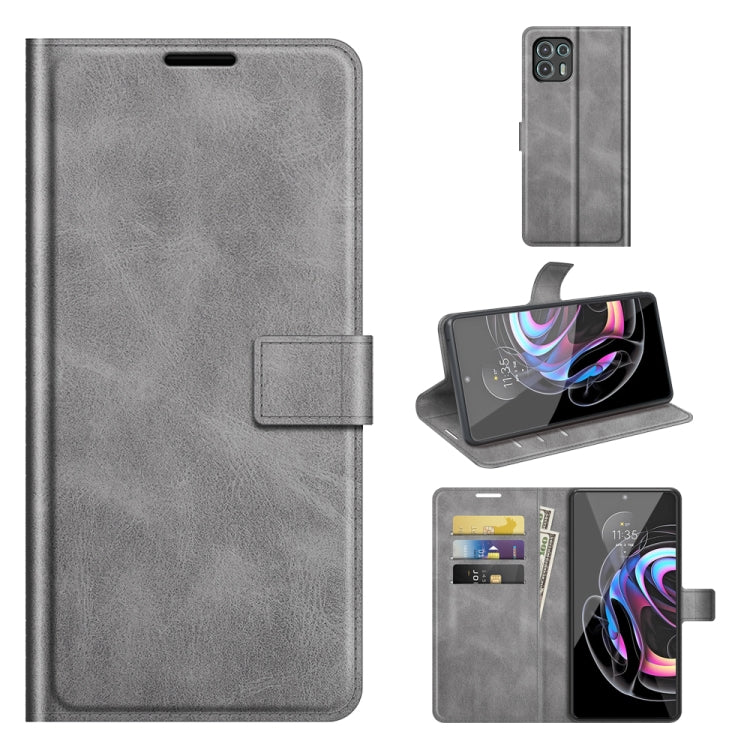 For Motorola Moto Edge 20 Lite 5G Retro Calf Pattern Buckle Horizontal Flip Leather Case with Holder & Card Slots & Wallet