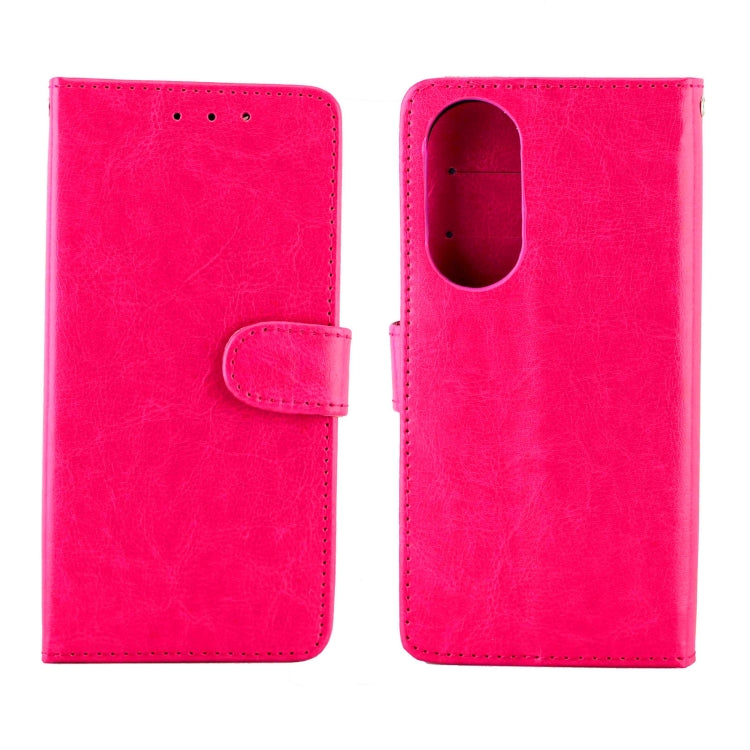 For Honor 50 Pro Crazy Horse Texture Leather Horizontal Flip Protective Case with Holder & Card Slots & Wallet & Photo Frame