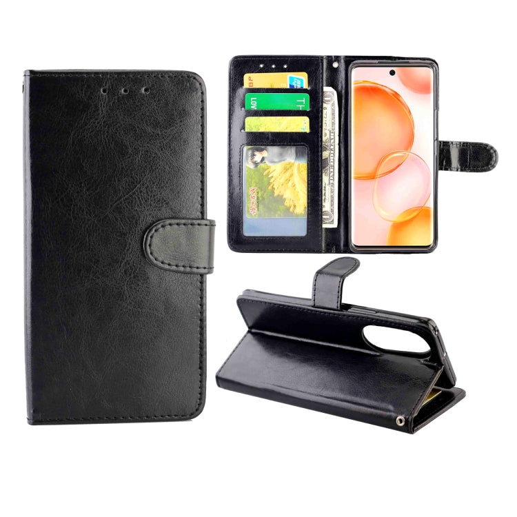 For Honor 50 Crazy Horse Texture Leather Horizontal Flip Protective Case with Holder & Card Slots & Wallet & Photo Frame