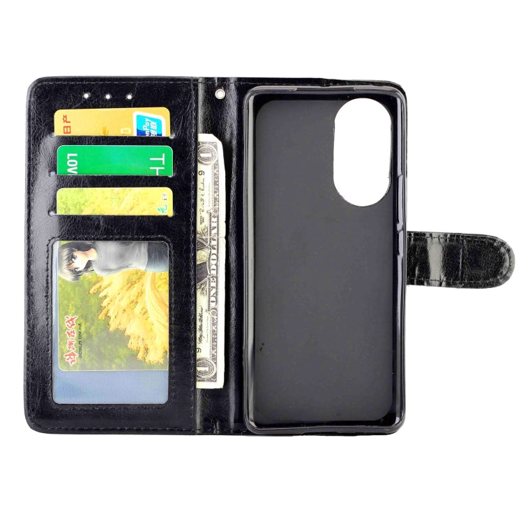 For Honor 50 Crazy Horse Texture Leather Horizontal Flip Protective Case with Holder & Card Slots & Wallet & Photo Frame