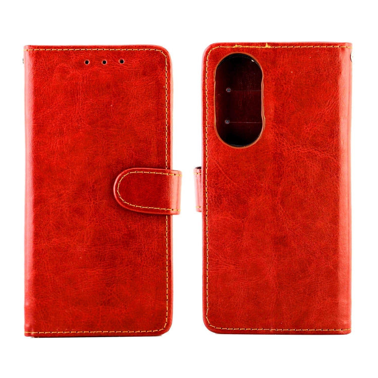 For Honor 50 Crazy Horse Texture Leather Horizontal Flip Protective Case with Holder & Card Slots & Wallet & Photo Frame