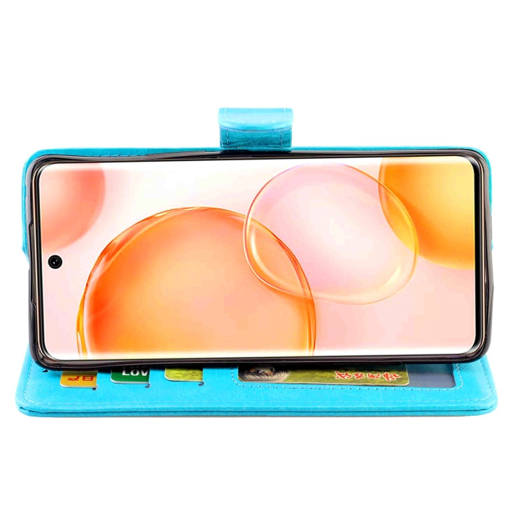 For Honor 50 Crazy Horse Texture Leather Horizontal Flip Protective Case with Holder & Card Slots & Wallet & Photo Frame