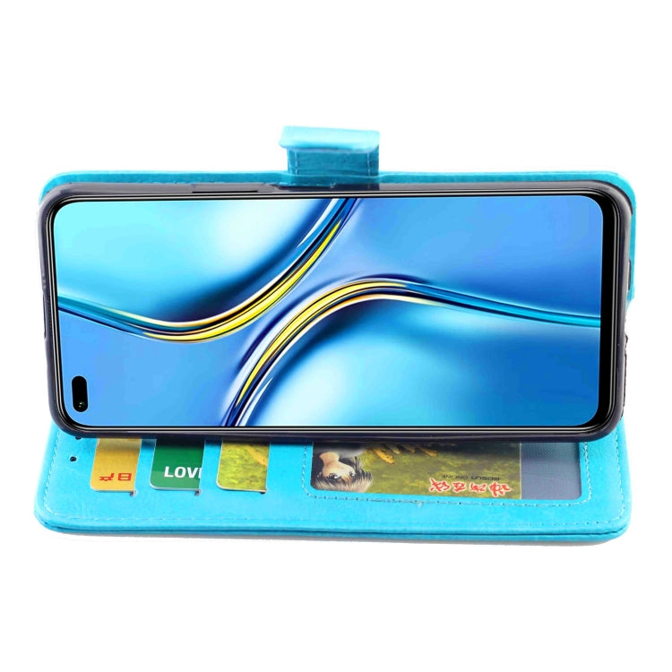 For Huawei Nova8i / Honor X20 Crazy Horse Texture Leather Horizontal Flip Protective Case with Holder & Card Slots & Wallet & Photo Frame