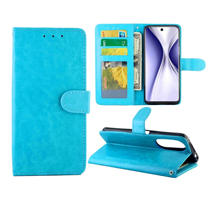 For Honor X20 SE Crazy Horse Texture Leather Horizontal Flip Protective Case with Holder & Card Slots & Wallet & Photo Frame