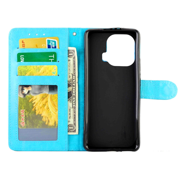 For Xiaomi Mi 11 Pro Crazy Horse Texture Leather Horizontal Flip Protective Case with Holder & Card Slots & Wallet & Photo Frame