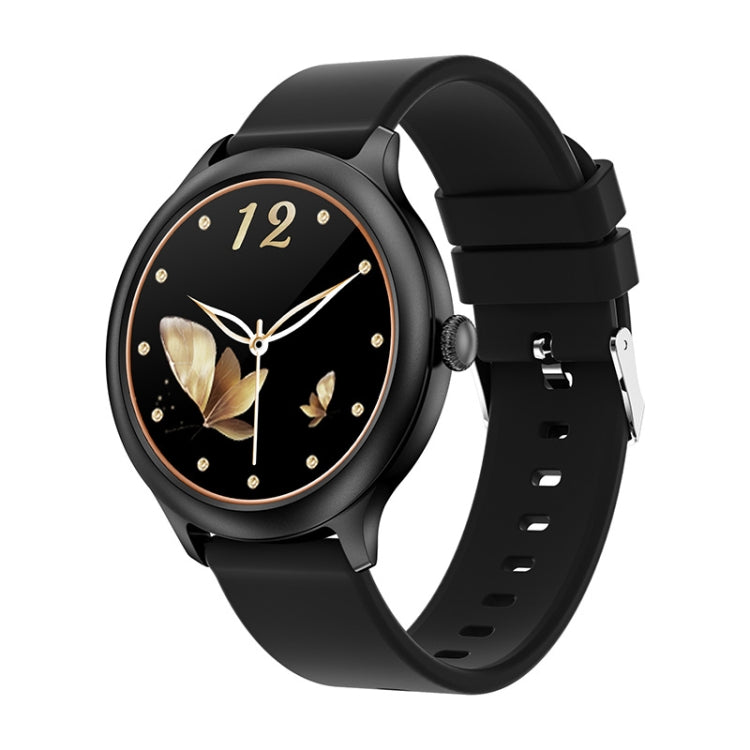 DK19 1.28 inch Color Screen Smart Watch, IP68 Waterproof,Silicone Watchband,Support Heart Rate Monitoring/Blood Pressure Monitoring/Blood Oxygen Monitoring/Sleep Monitoring/Predict Menstrual Cycle Intelligently